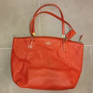 Red Coach Tote